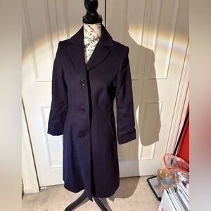 ITEM NO. 51: Kristen Blake Studio Collection women's purple wool coat.